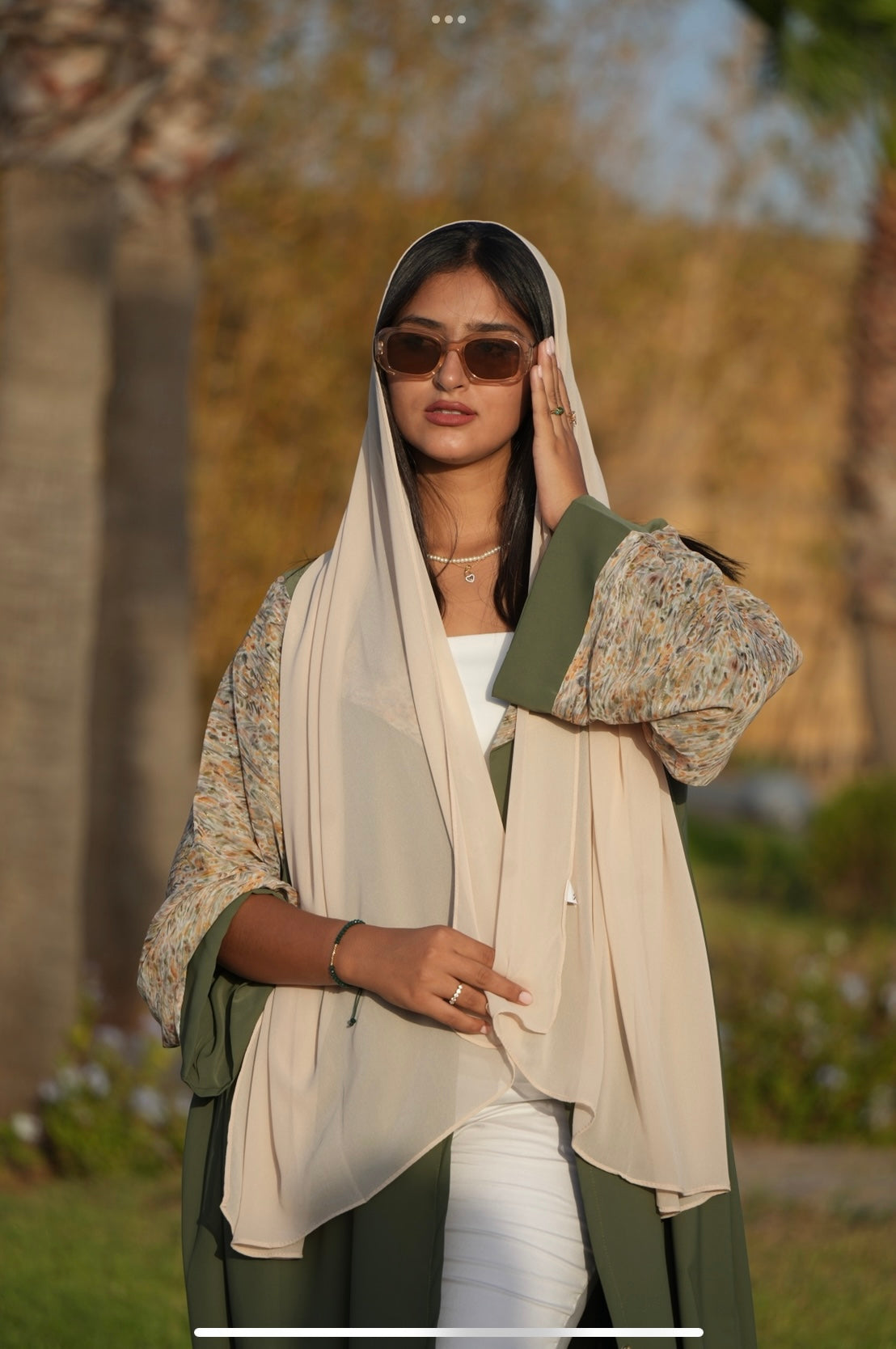 Emerald abaya