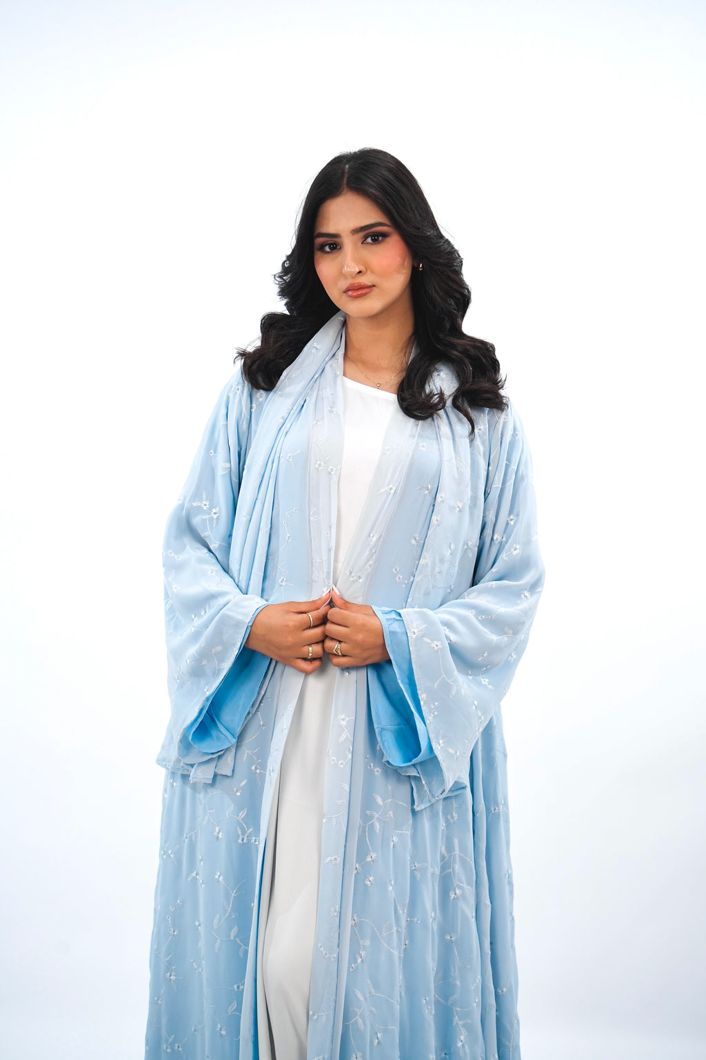 MARINE - Abaya avec foulard