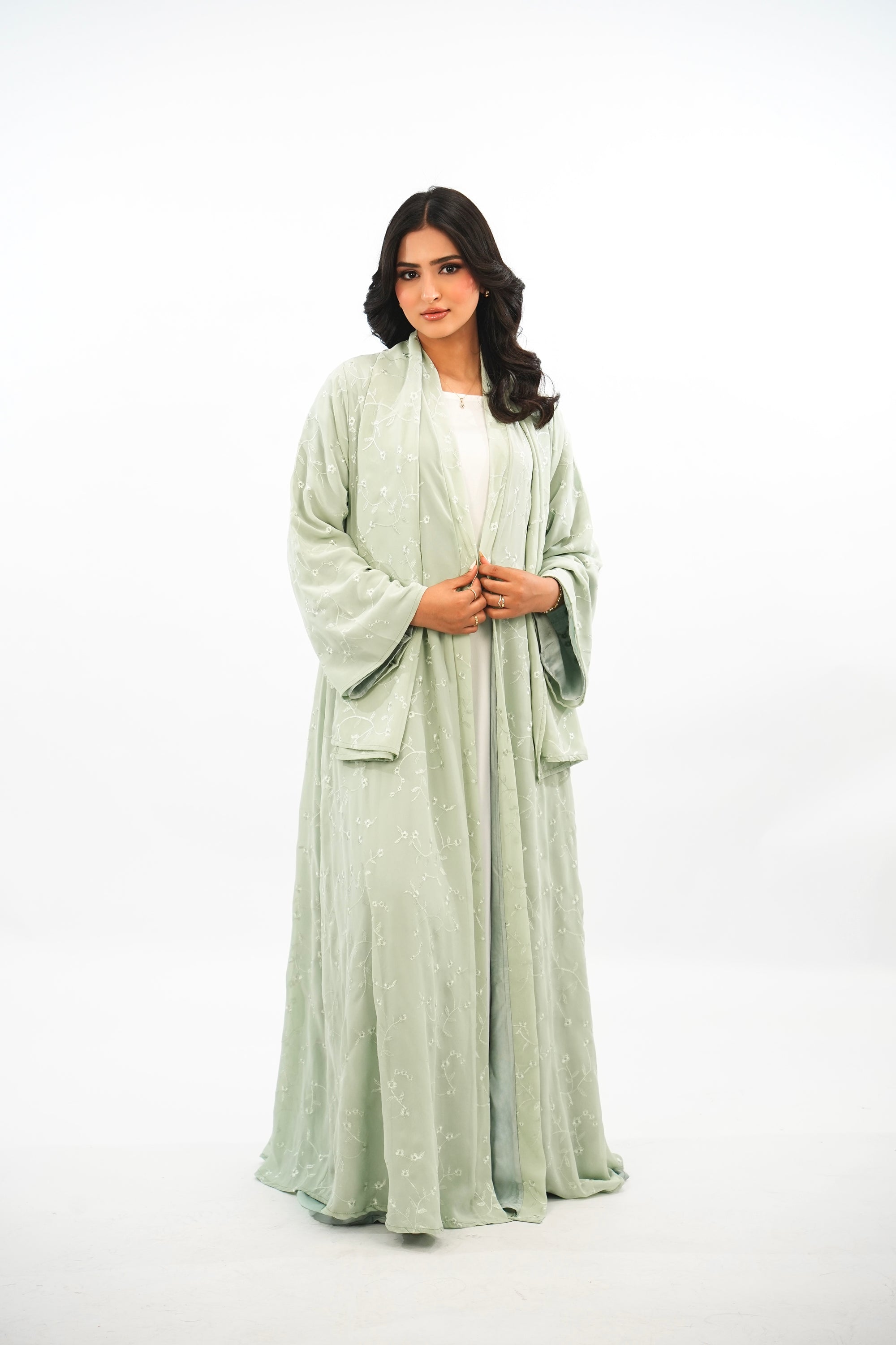 PISTACIA - Abaya avec foulard