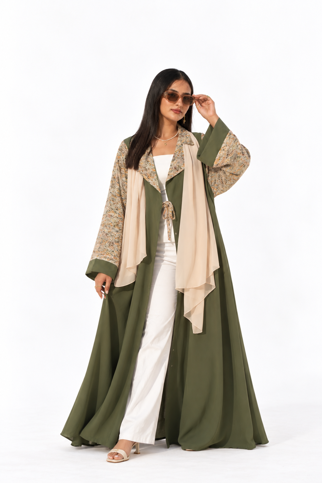 EMERALD - Abaya avec foulard
