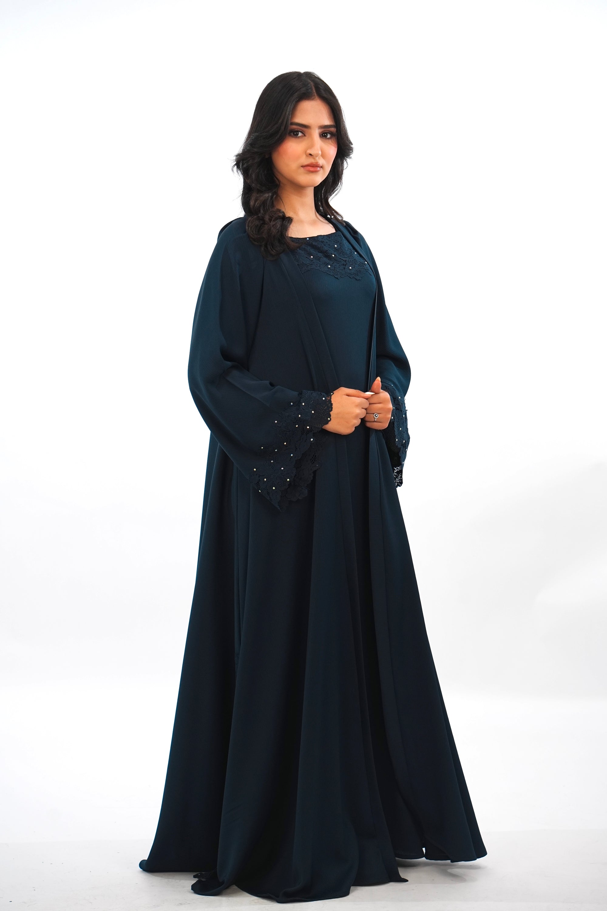 AMEERA - Abaya en 2 pièces avec foulard