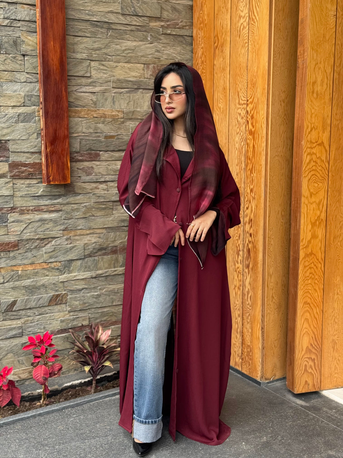 Glamour - Abaya avec foulard