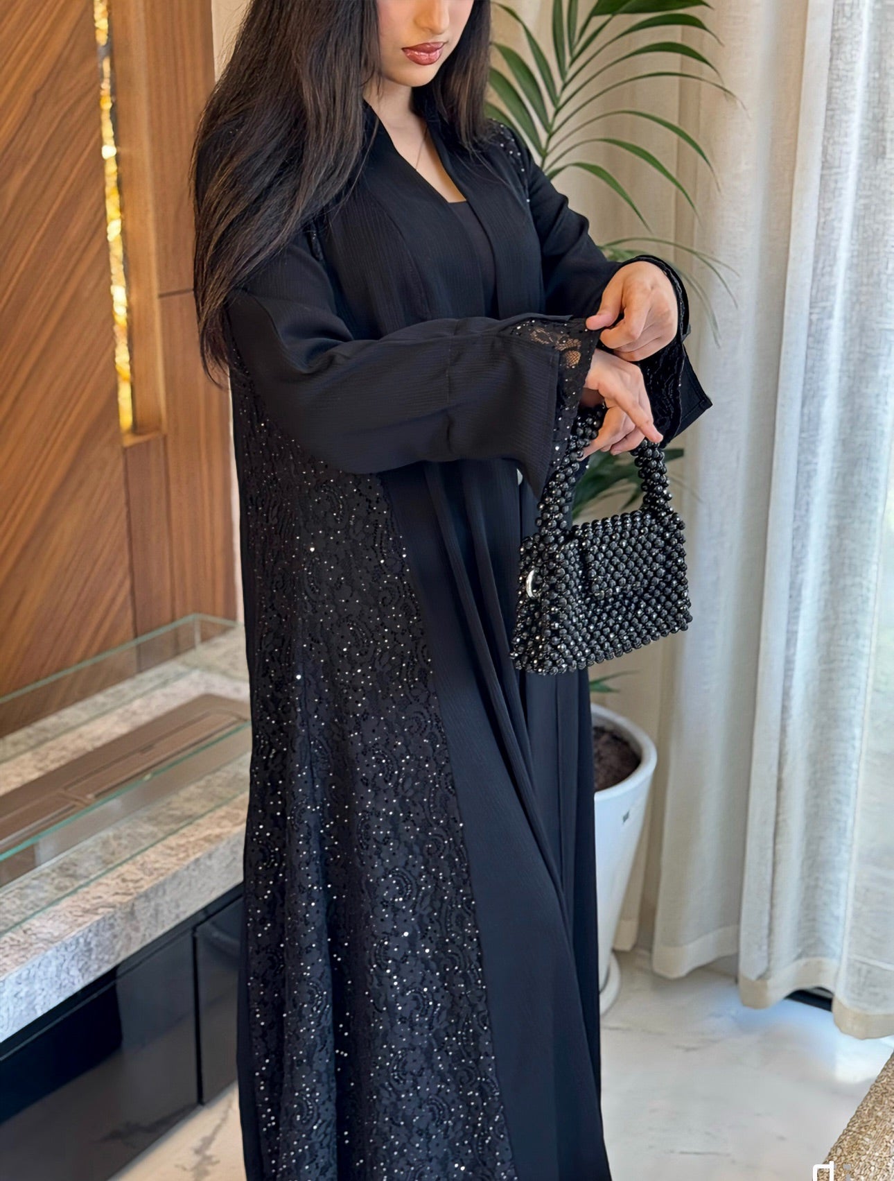Perle - Abaya avec foulard