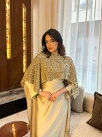 Dress dorée - Abaya en deux pièces