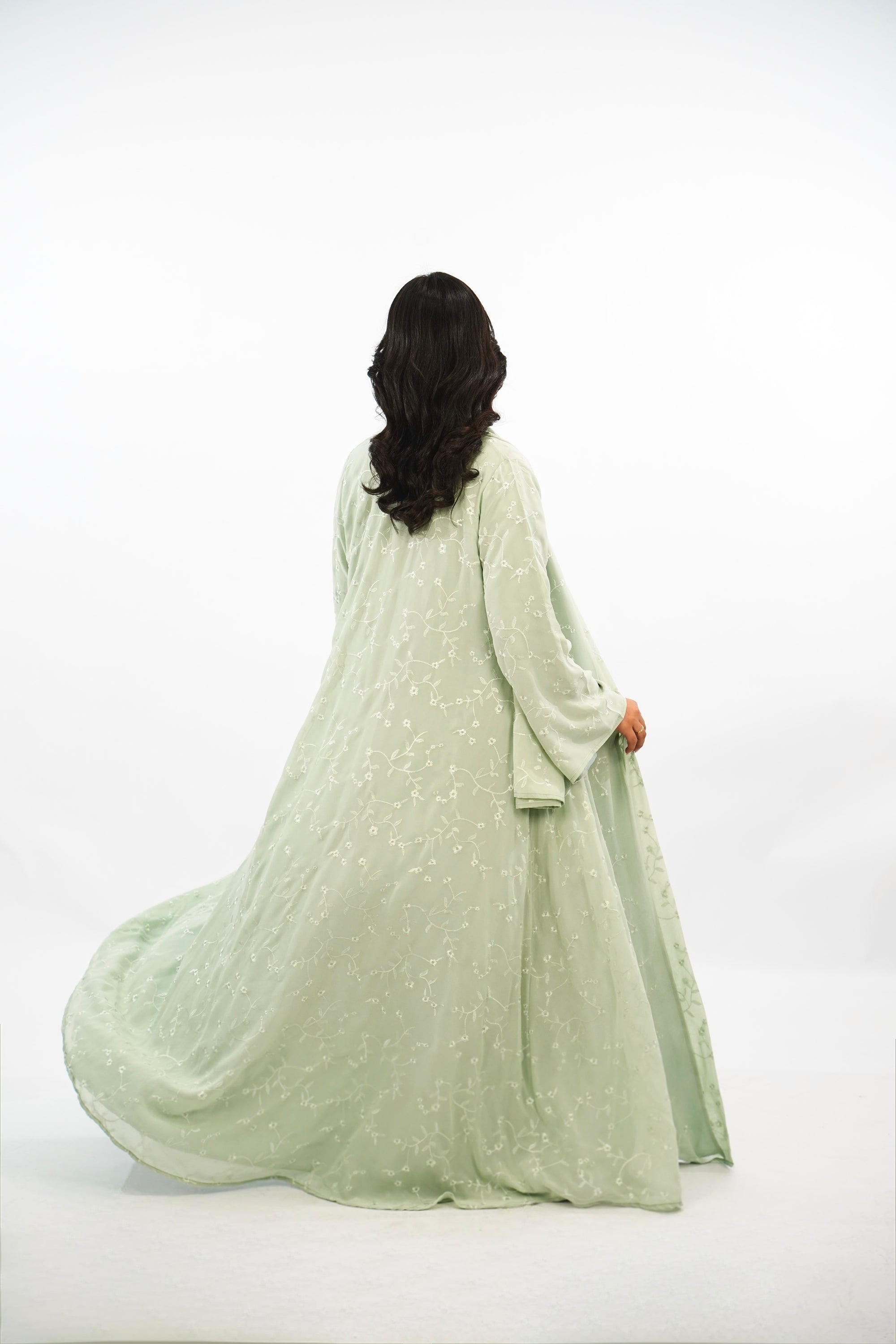 PISTACIA - Abaya avec foulard