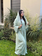 Pistacia - Abaya avec foulard