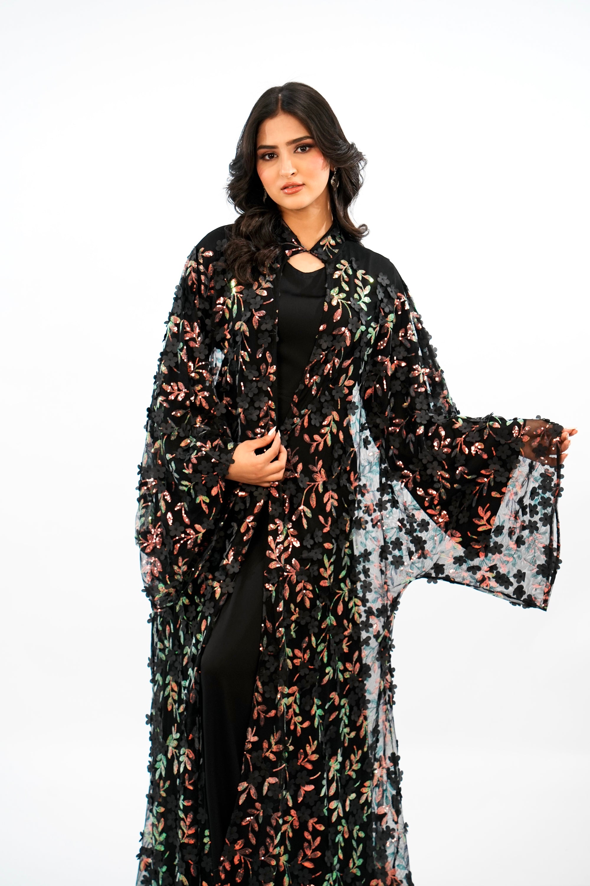 SULTANA - Abaya en 2 pièces avec foulard