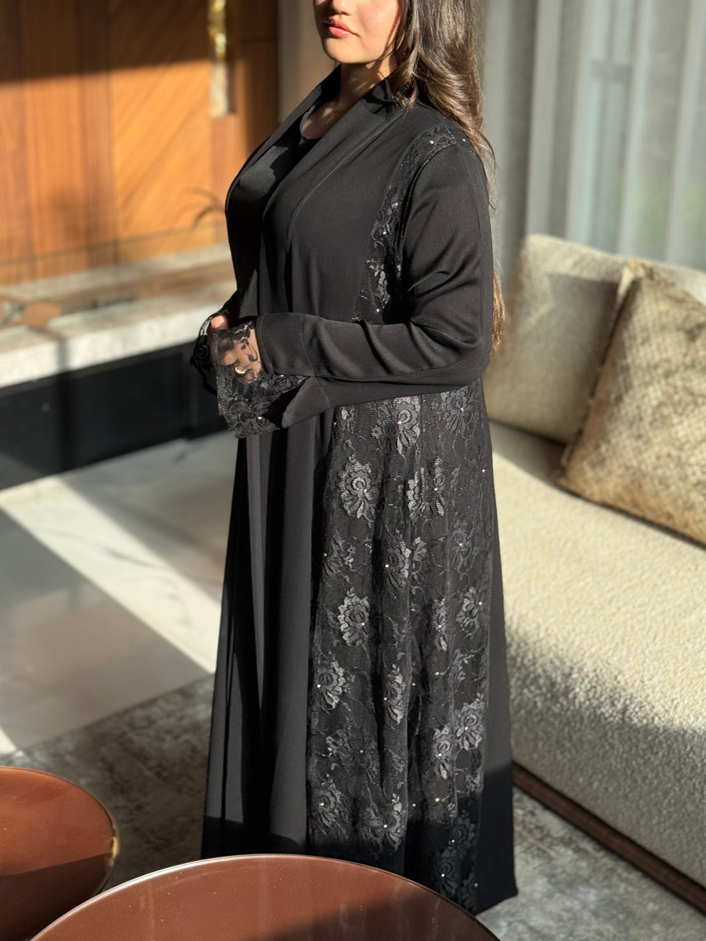 Perle - Abaya avec foulard