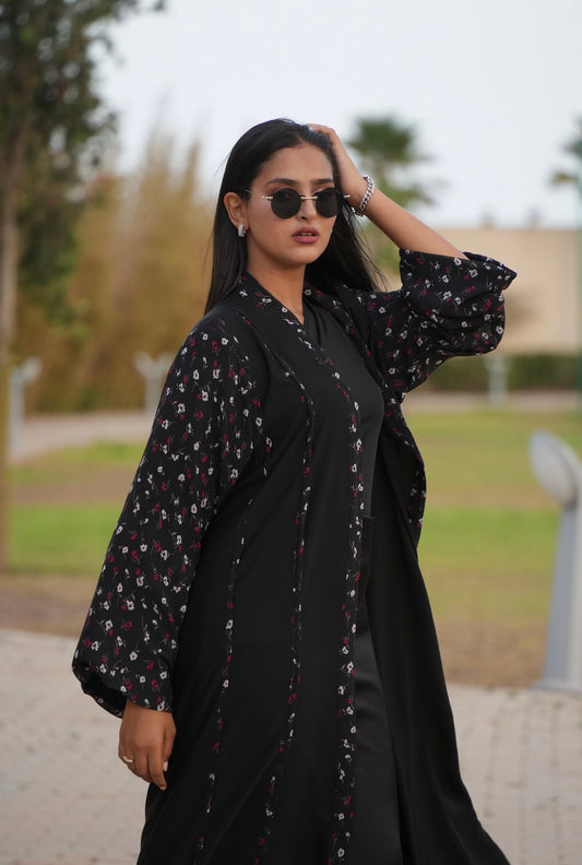 Fallen flowers abaya