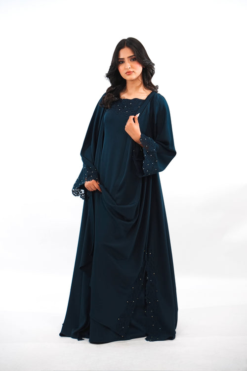 AMEERA - Abaya en 2 pièces avec foulard
