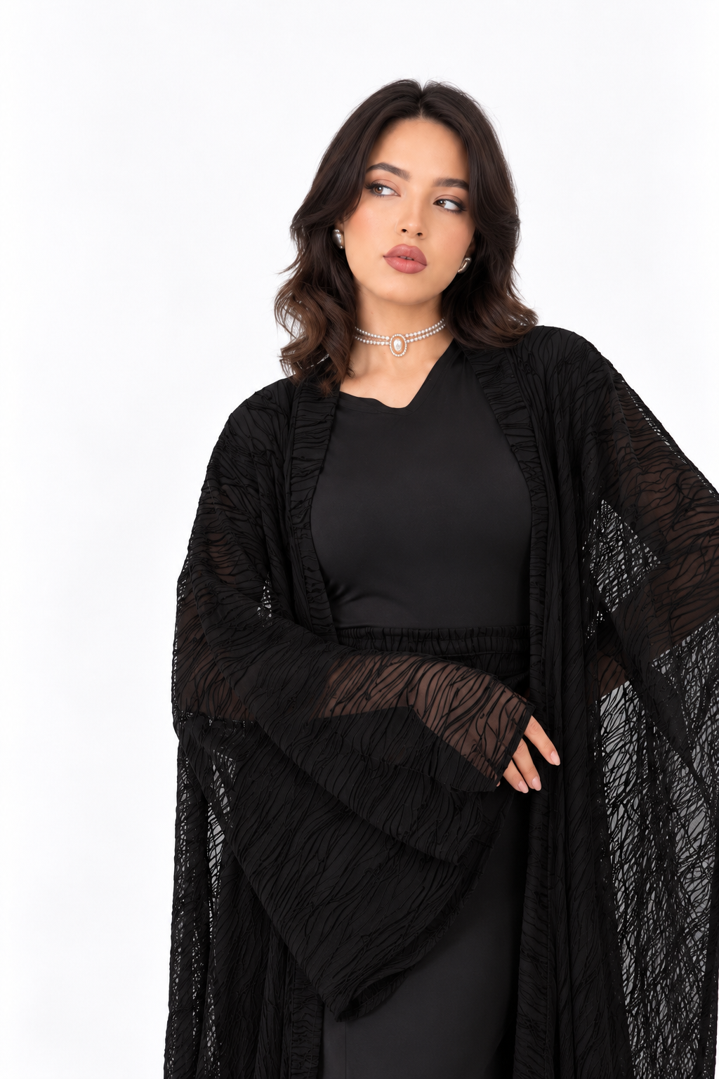 LAMIS - Abaya en 3 pièces
