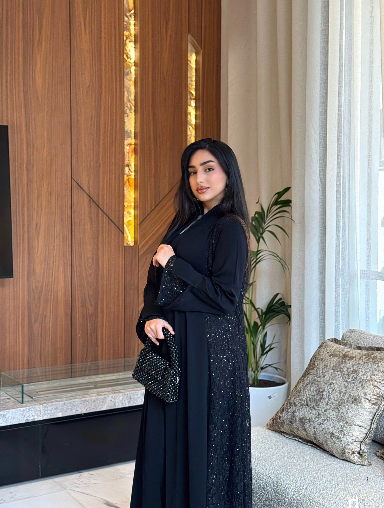 Perle - Abaya avec foulard