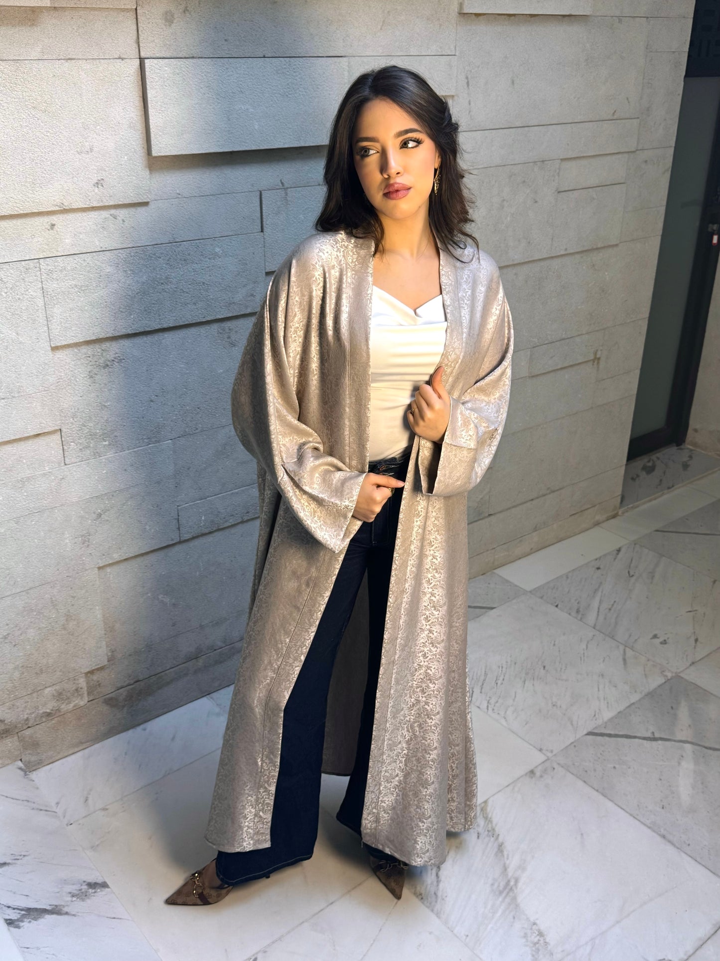 Silver Abaya