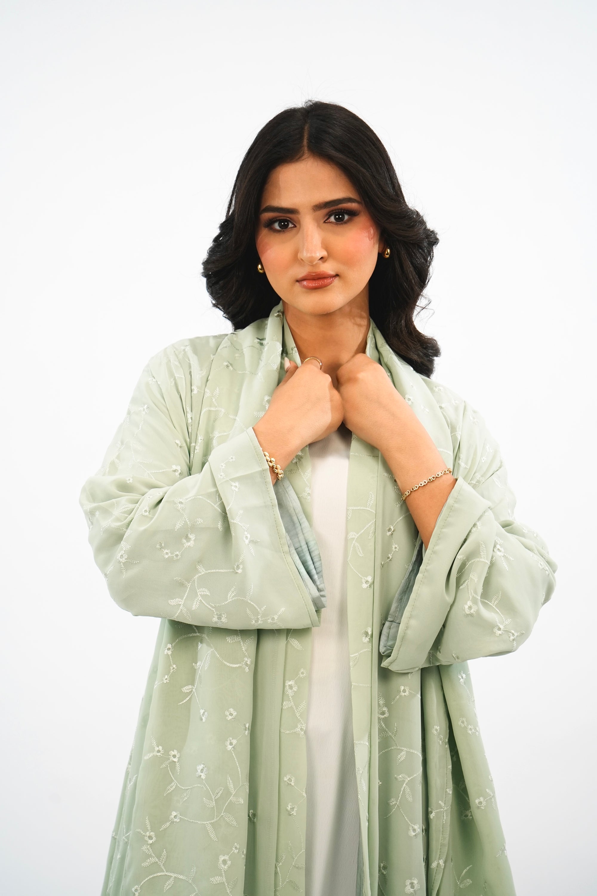 PISTACIA - Abaya avec foulard