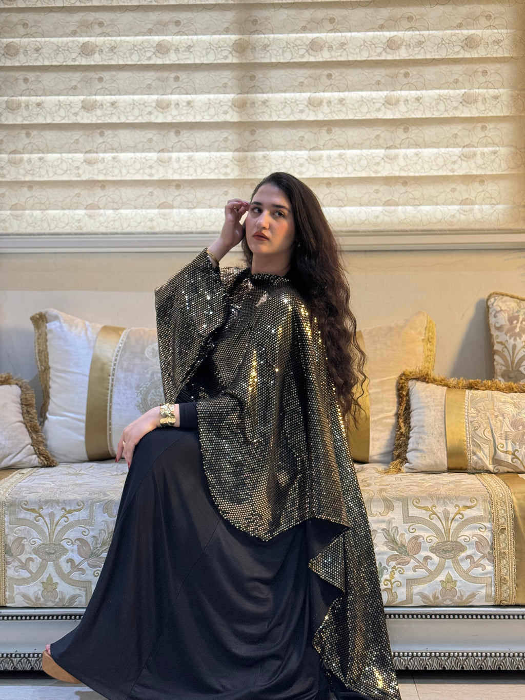 Dress noir - Abaya en deux pièces