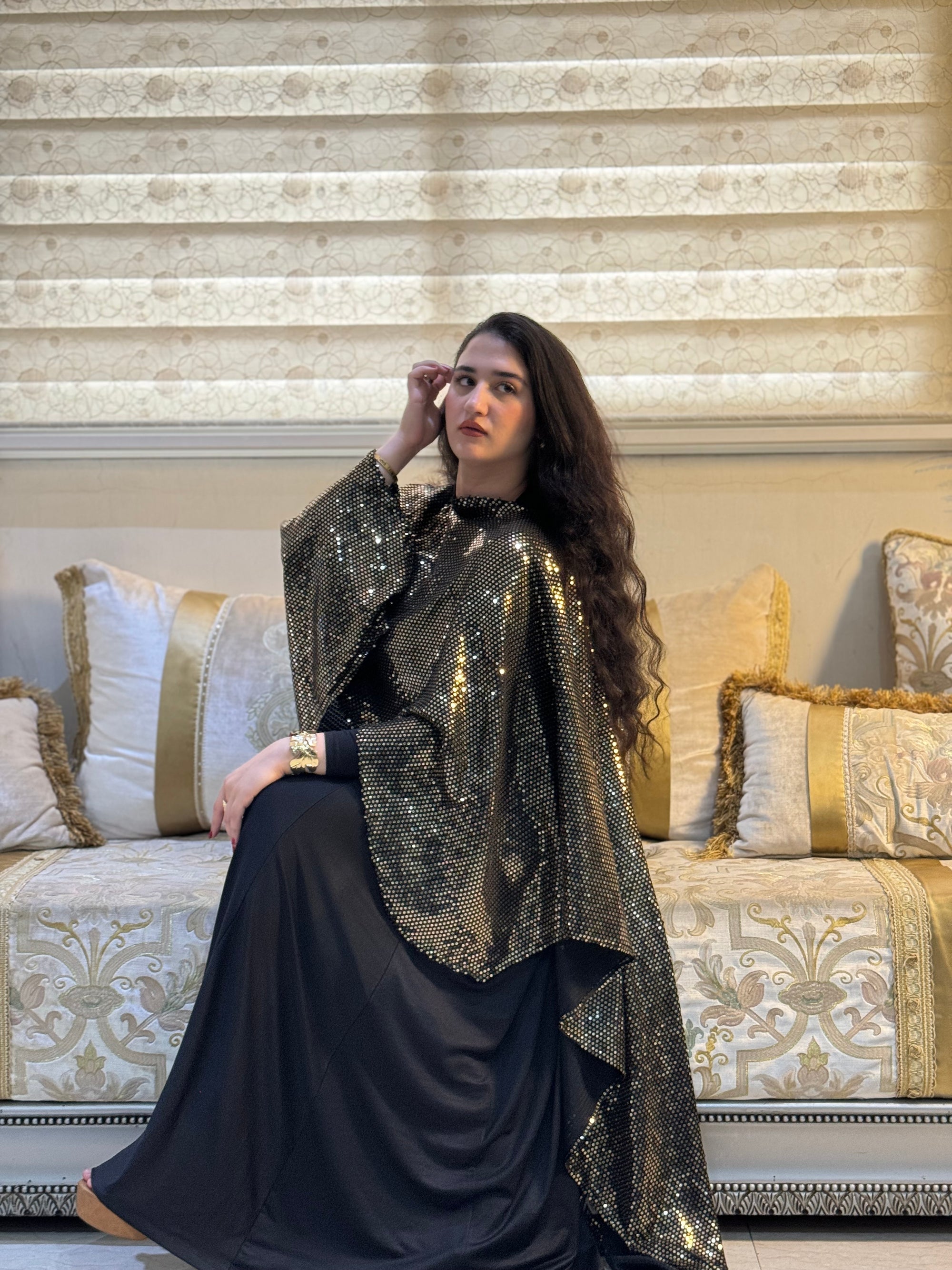 Dress noir - Abaya en deux pièces