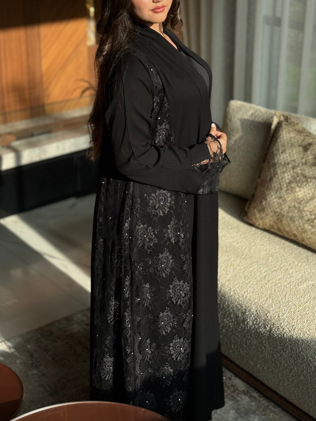 Perle - Abaya avec foulard