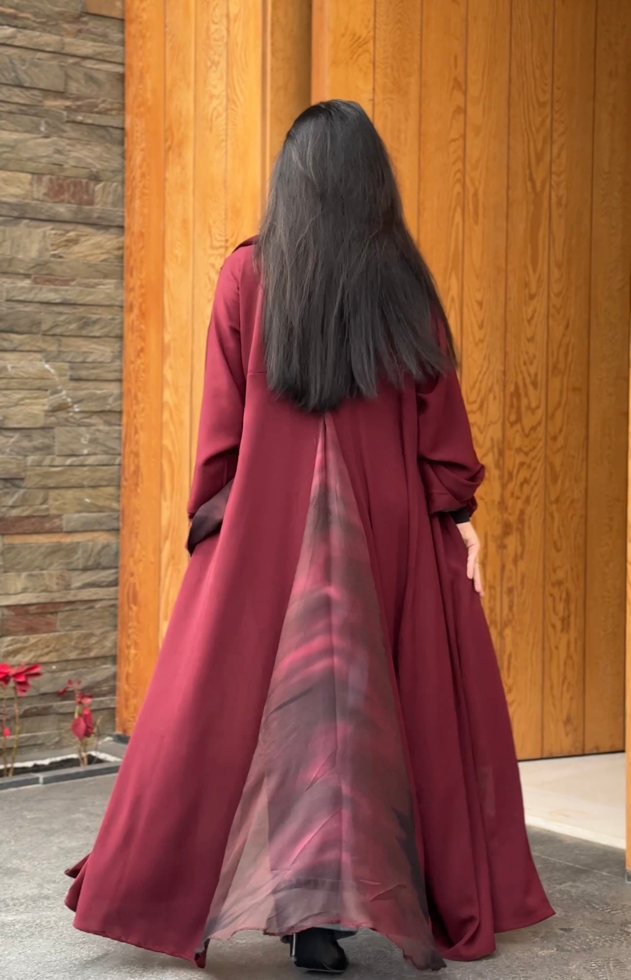 Glamour abaya (avec foulard)