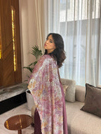 Dress rose - Abaya en deux pièces
