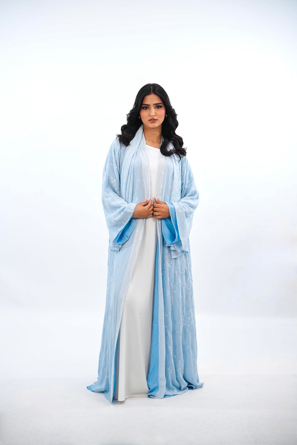 MARINE - Abaya avec foulard