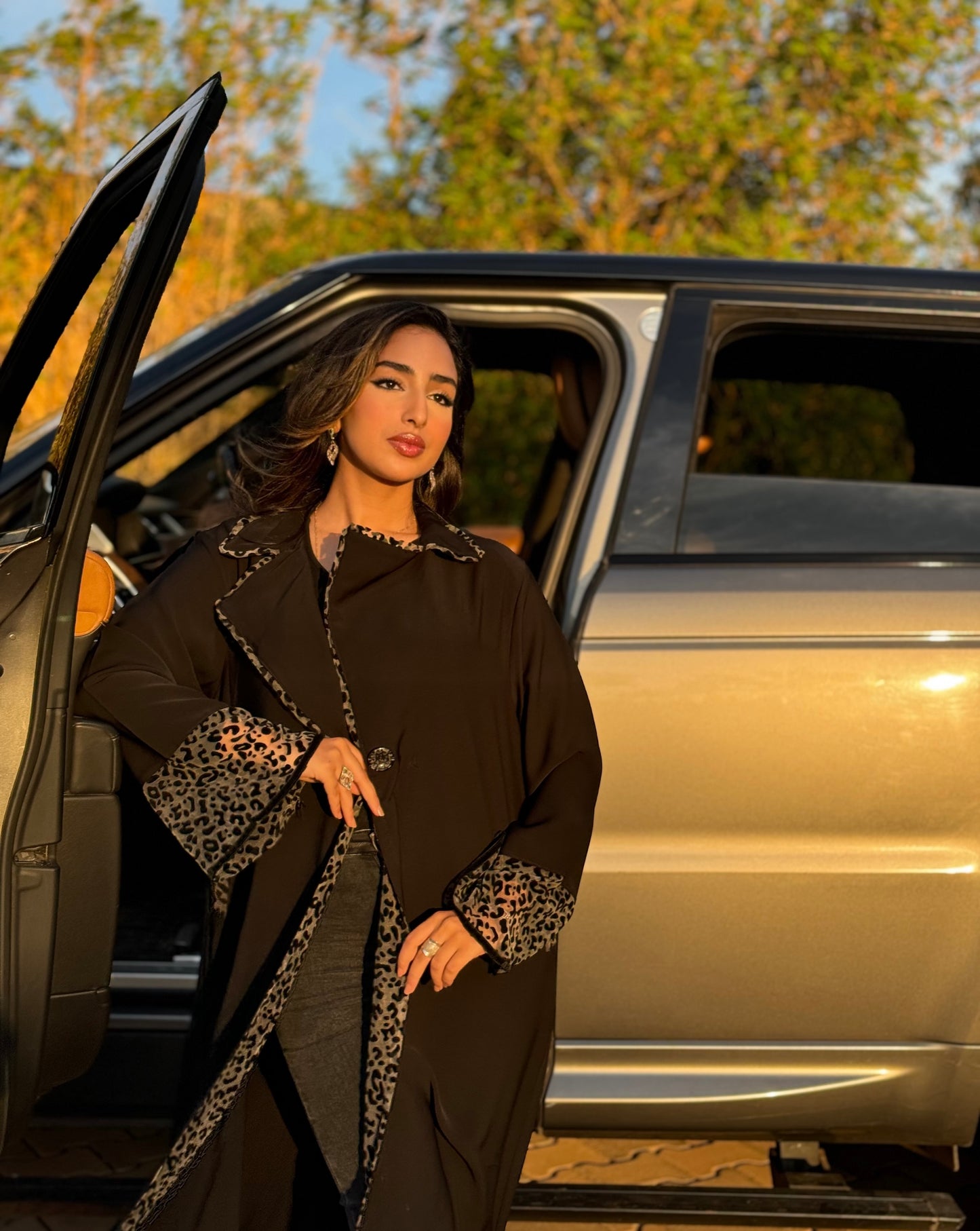 Leopard Abaya