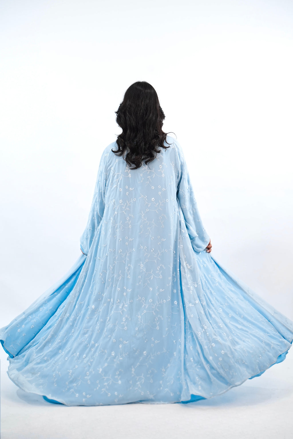 MARINE - Abaya avec foulard