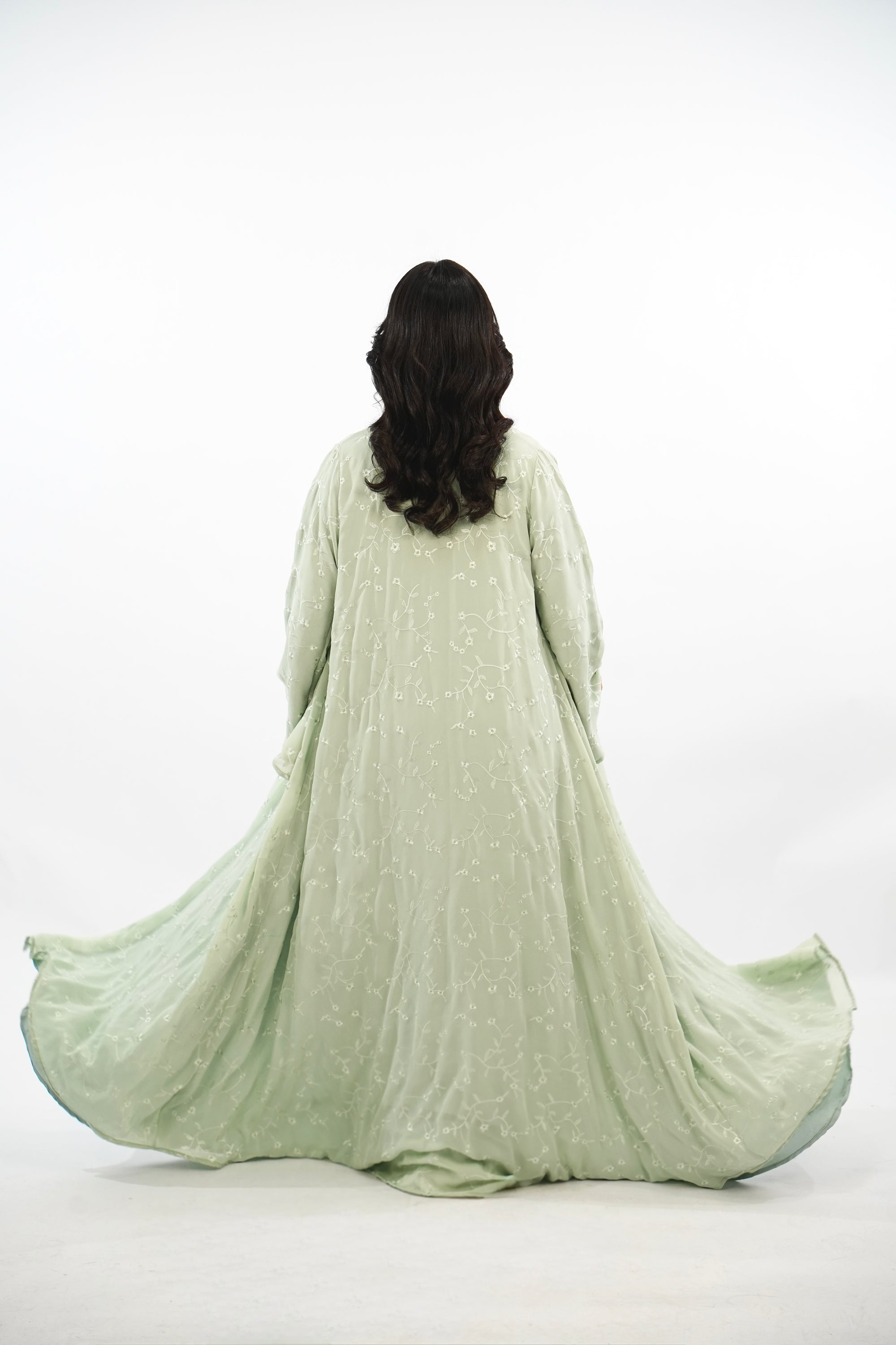 PISTACIA - Abaya avec foulard