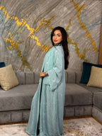 Marine - Abaya avec foulard