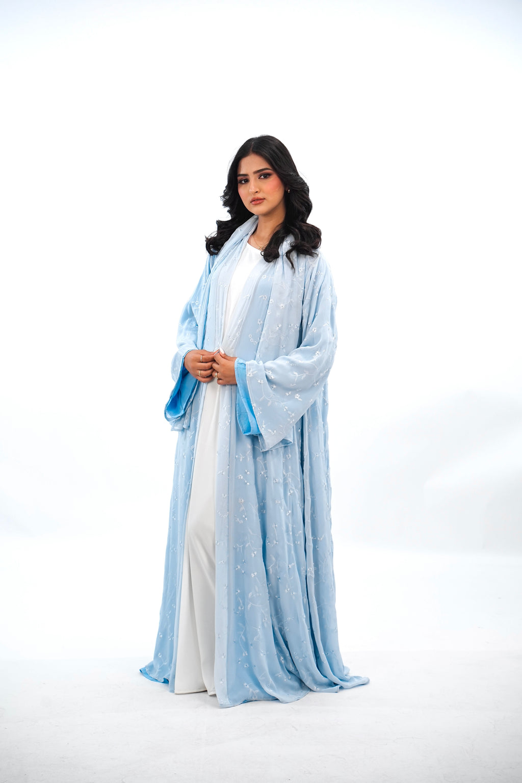 MARINE - Abaya avec foulard