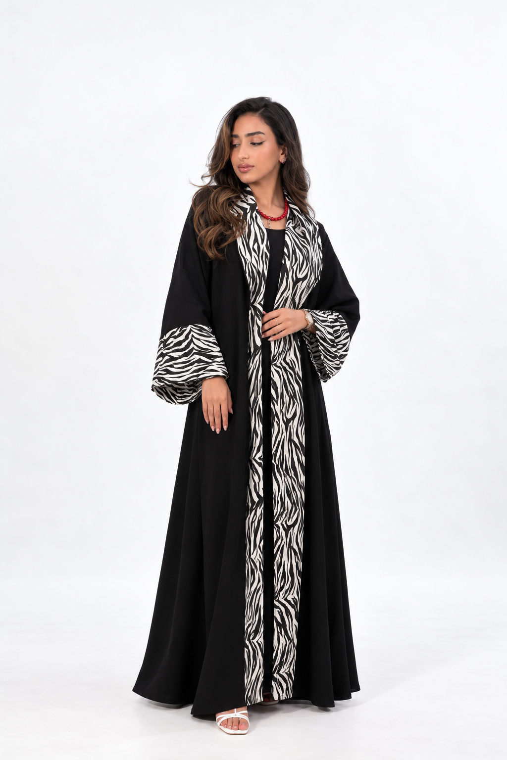 ZÈBRE - Abaya avec foulard