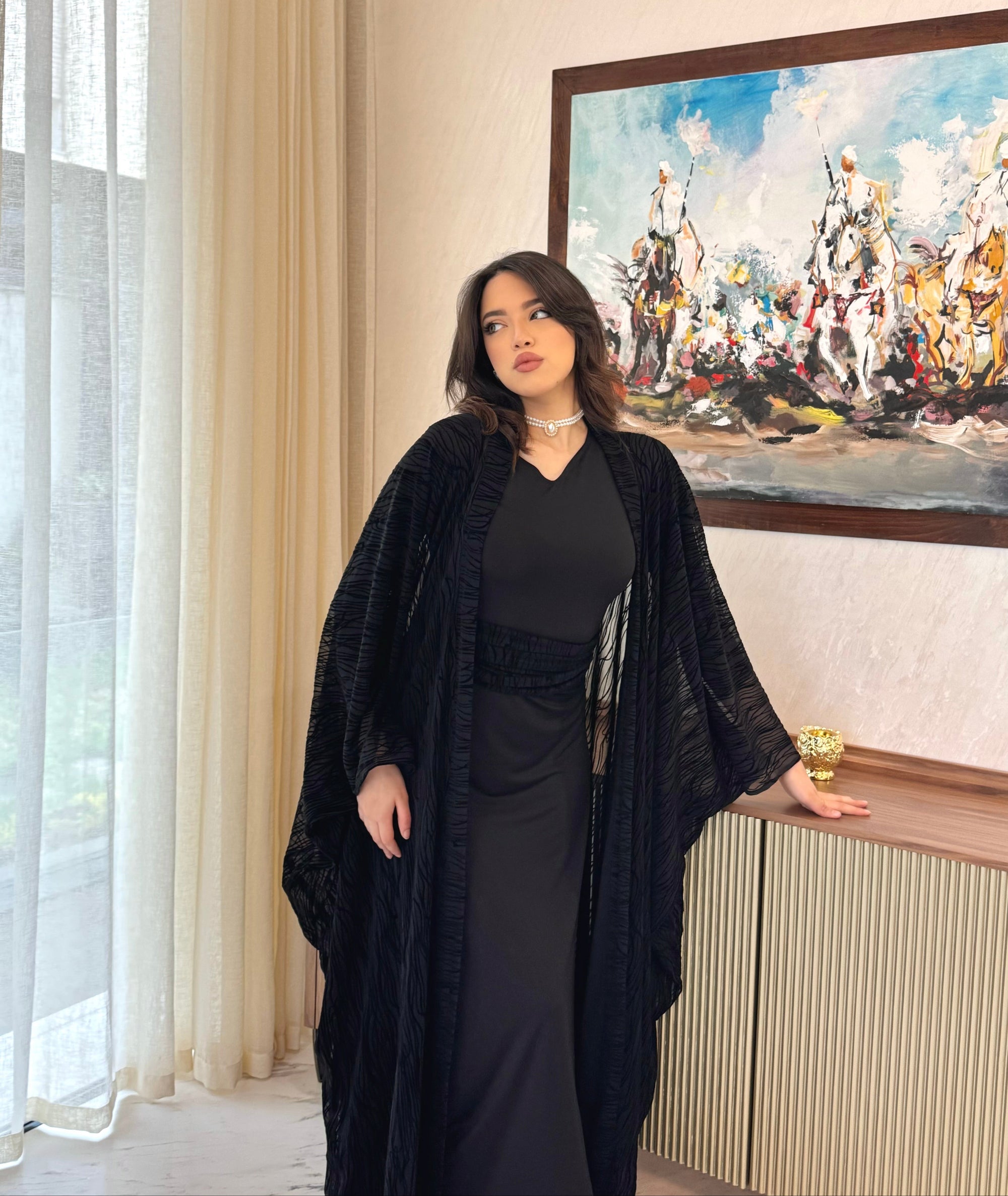 Lamis - Abaya en trois pièces