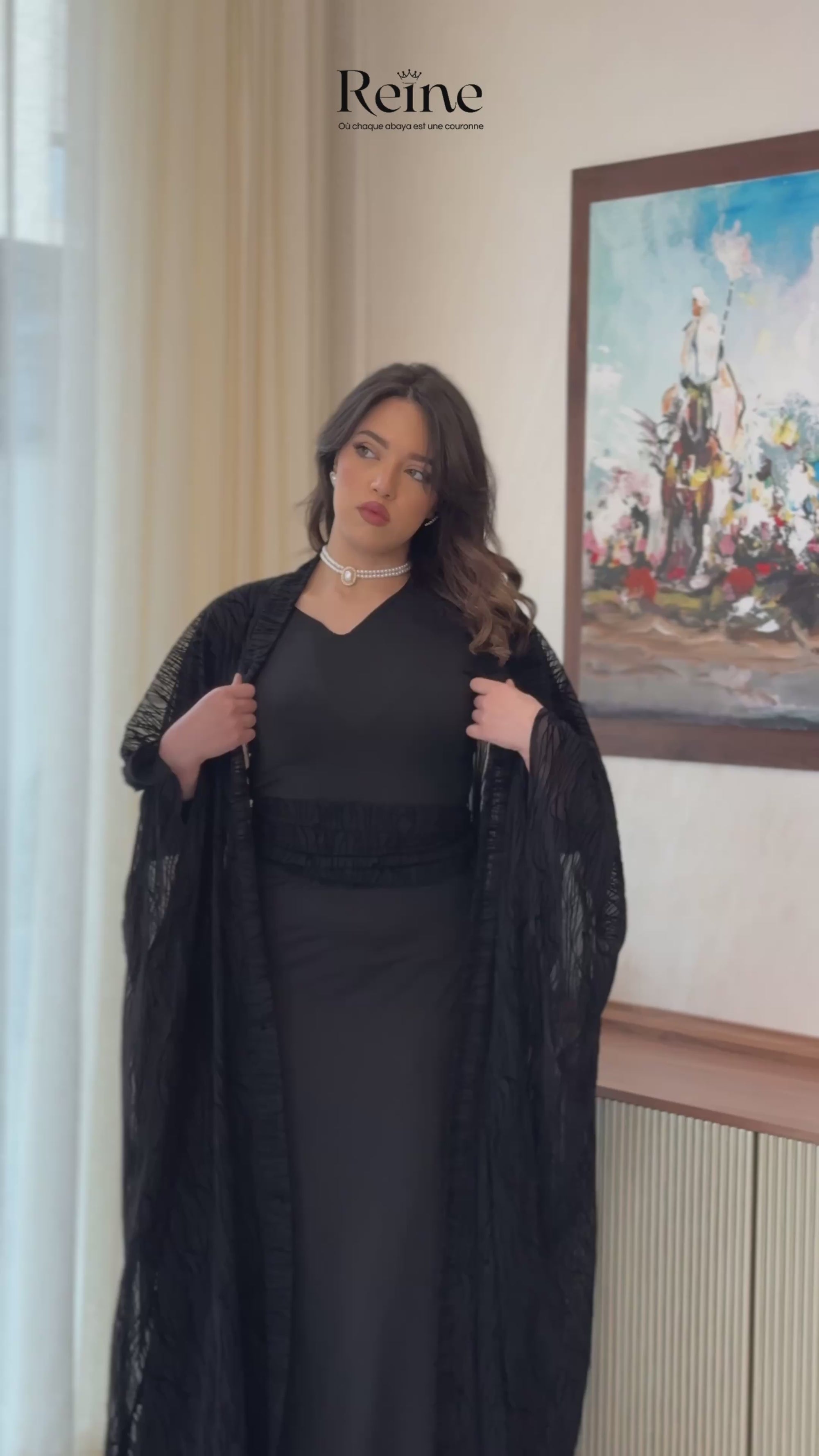 Lamis - Abaya en 3 pièces